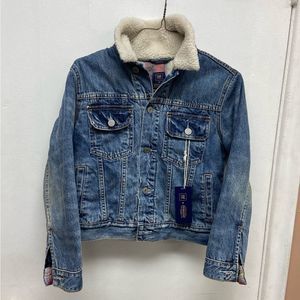 NWT Kids Pendleton X GAP Sherpa Collar Denim Classic Jean Jacket size Medium